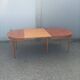 Old dining table wood brass vintage Scandinavian teak