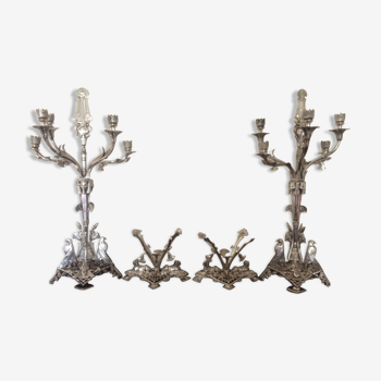 Pair Of Candelabre By Elkington End XIX