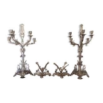 Pair Of Candelabre By Elkington End XIX