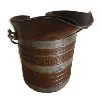 old bucket milk decal measure deco old milk bucket