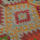 Turkish Handmade Vintage Anatolian Kilim 107 cm x 264 cm