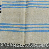 5x10 neutral textured vintage hemp rug, 168x304cm