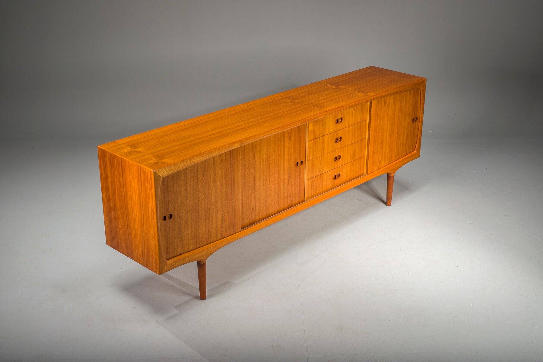 Mid-century Scandinavian modern teak sideboard by Harry Østergaard for Randers Møbelfabrik, 1960s
