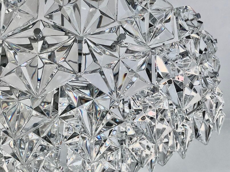 Kinkeldey Crystal Grapefruit Chandelier - Germany 70s