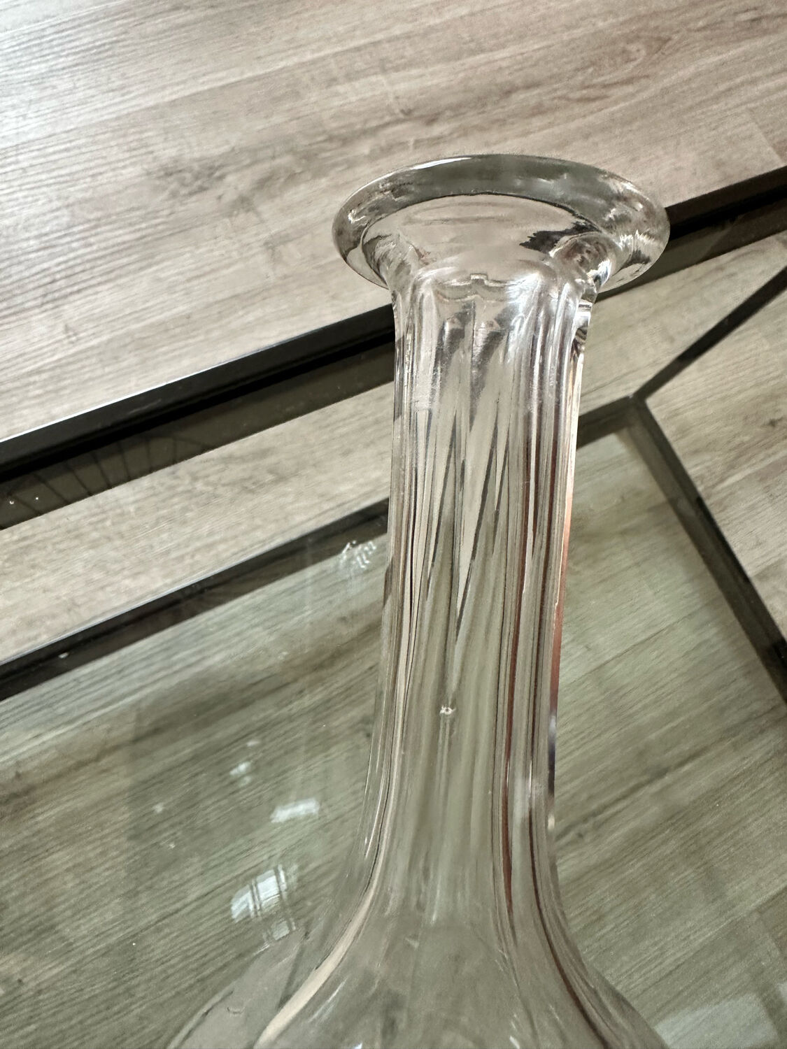 Vintage glass decanter