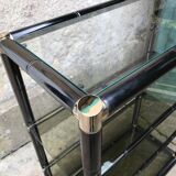 Bamboo-style metal design shelf