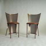 Set of 2 Sevilla EXPO '92 chairs by Frans Van Praet for Belgochrom (#35 & #36 /100)