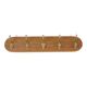 Vintage Rockabilly Coat Rack, 1950s Design, Wood Veneer, Gold