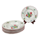 Set of 6 deep plates KG Lunéville "Réverbère"