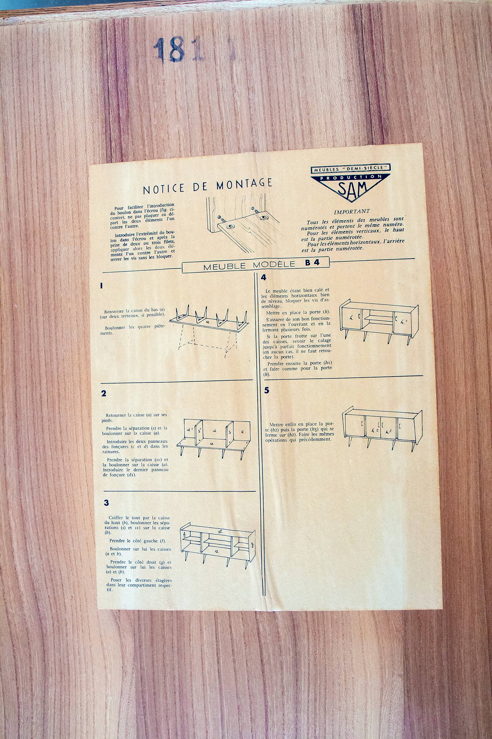 Sideboard published by SAM, 1958