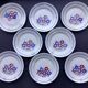8 K & G Lunéville Sylvain pattern dinner plates