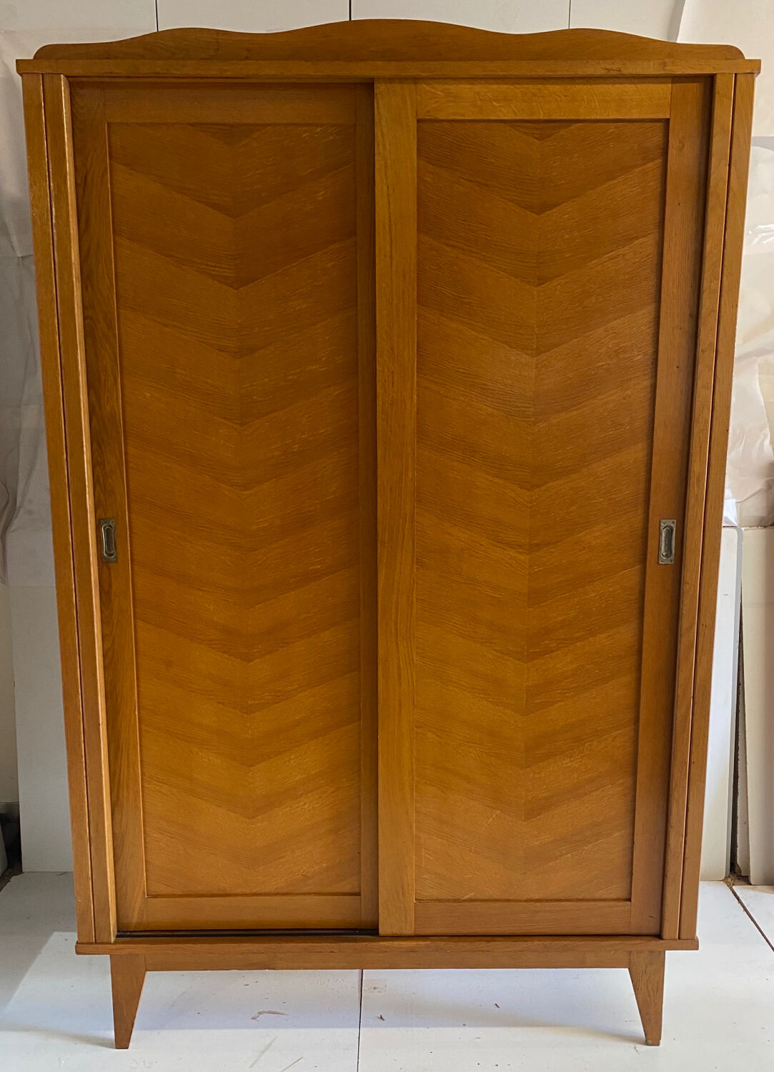 Vintage wardrobe with compass feet