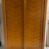 Vintage wardrobe with compass feet