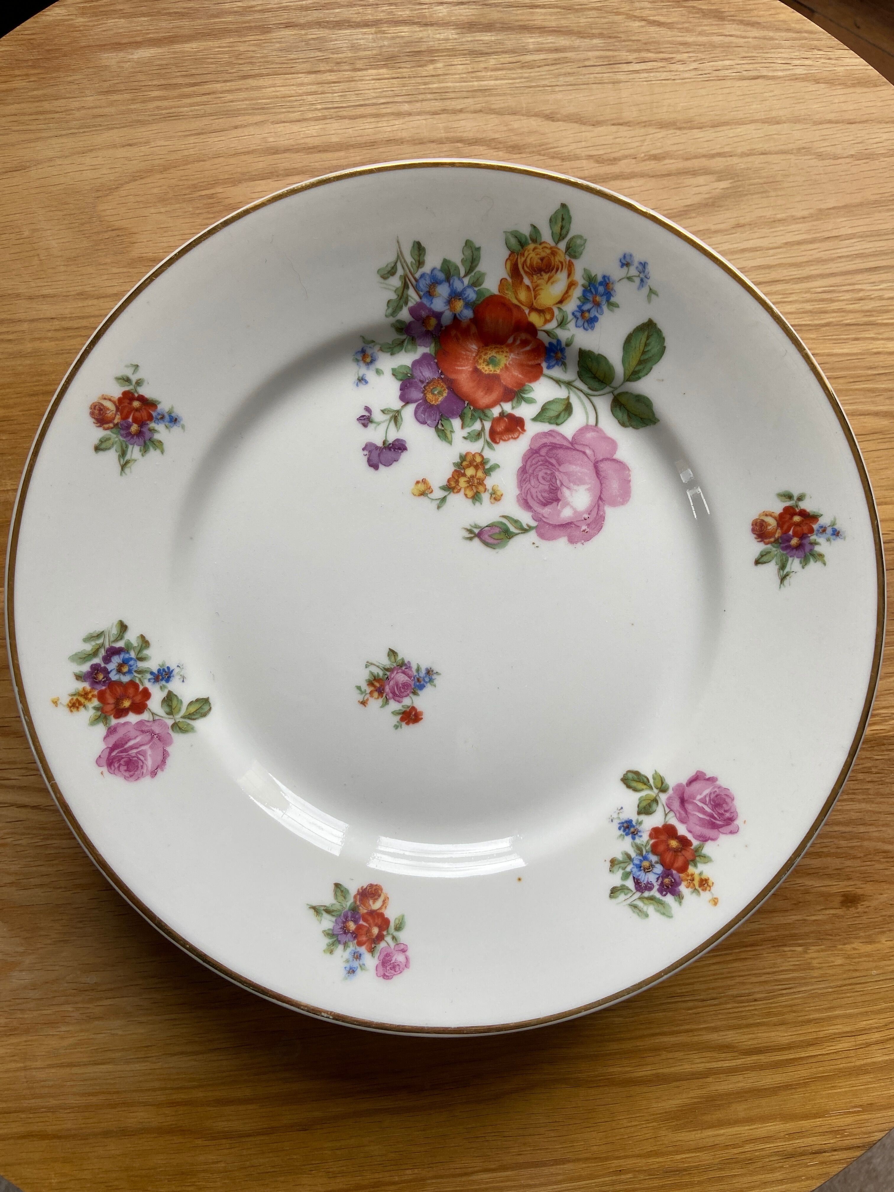 Limoges floral plates