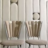 Vintage deconstructured "petals" chairs restored