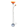 Globo floor reading lamp – Orange/yellow glass lampshades from the 1920s