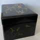 Lacquered wooden jewelry box
