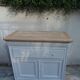 Buffet style Louis-Philippe in cherry wood – pearl grey & natural wood.