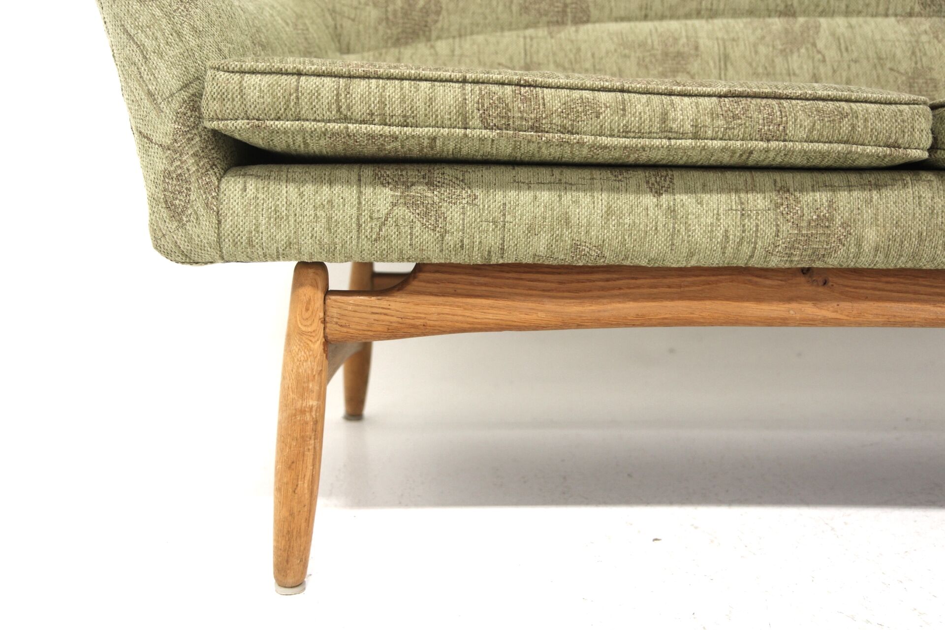 Canapé scandinave en chêne, 3 places, Suède, 1950