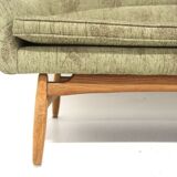 Scandinavian oak sofa, 3 seats, Sweden, 1950