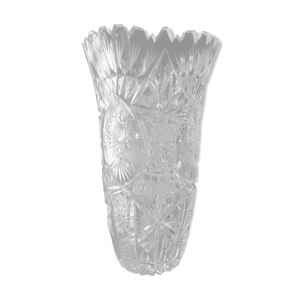 Vase en cristal taillé