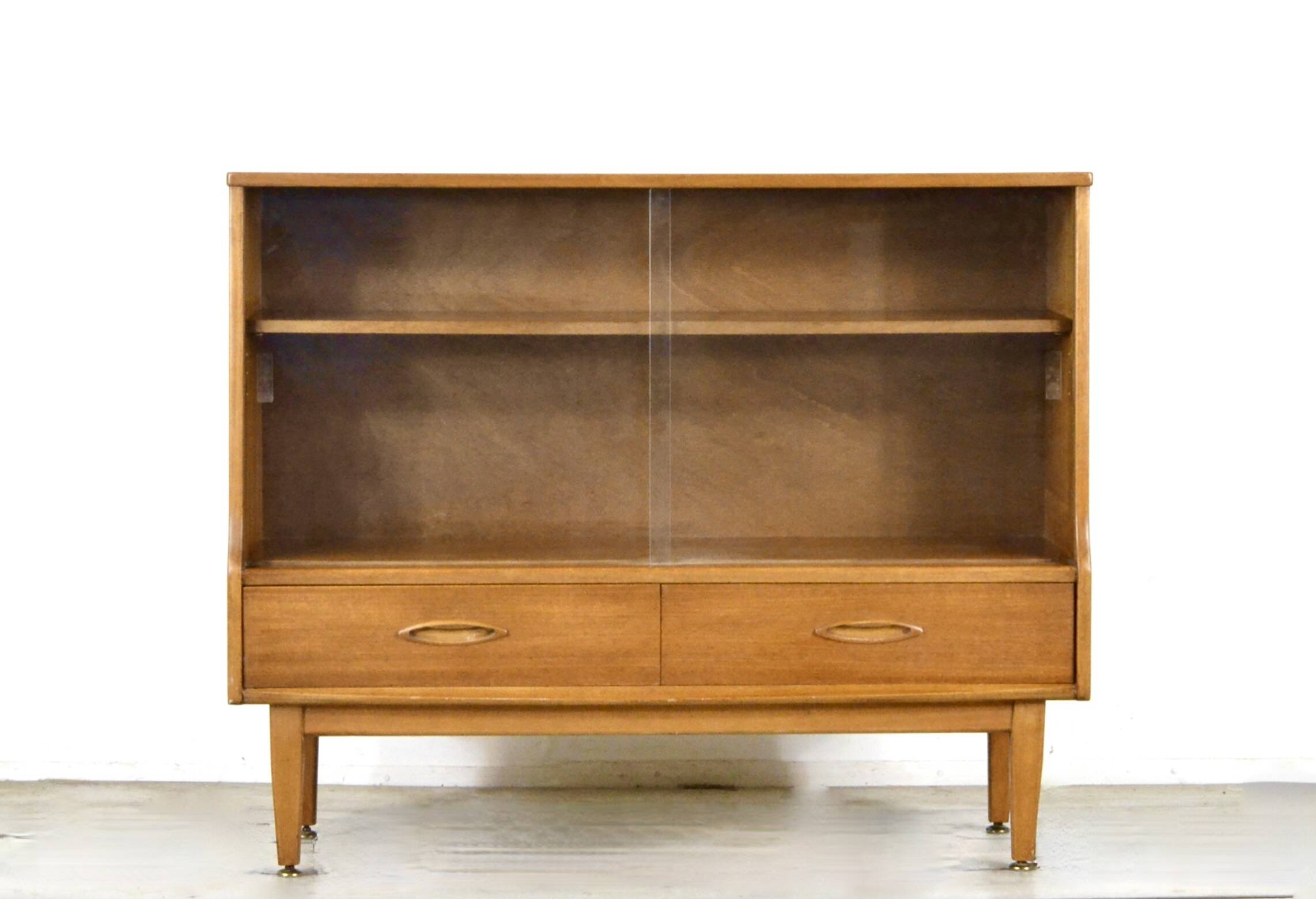 Jentique Midcentury Teak Bookcase / Display Cabinet. Vintage Modern
