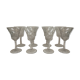 Suite of 8 water Baccarat Crystal glasses