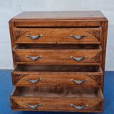 Oak art deco chest of drawers
