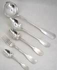 Ercuis Uniplat, Valois, 38-piece cutlery set in silver-plated metal, excellent condition.