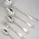 Ercuis Uniplat, Valois, 38-piece cutlery set in silver-plated metal, excellent condition.