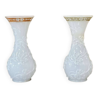 Pair of opaline vases early 20th century