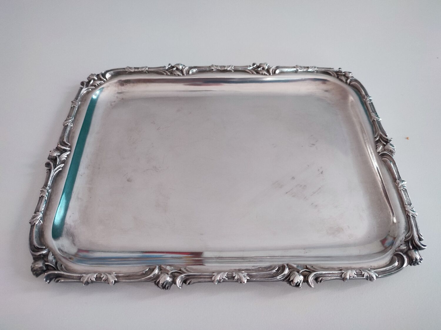 Christofle Art Nouveau silver metal tray