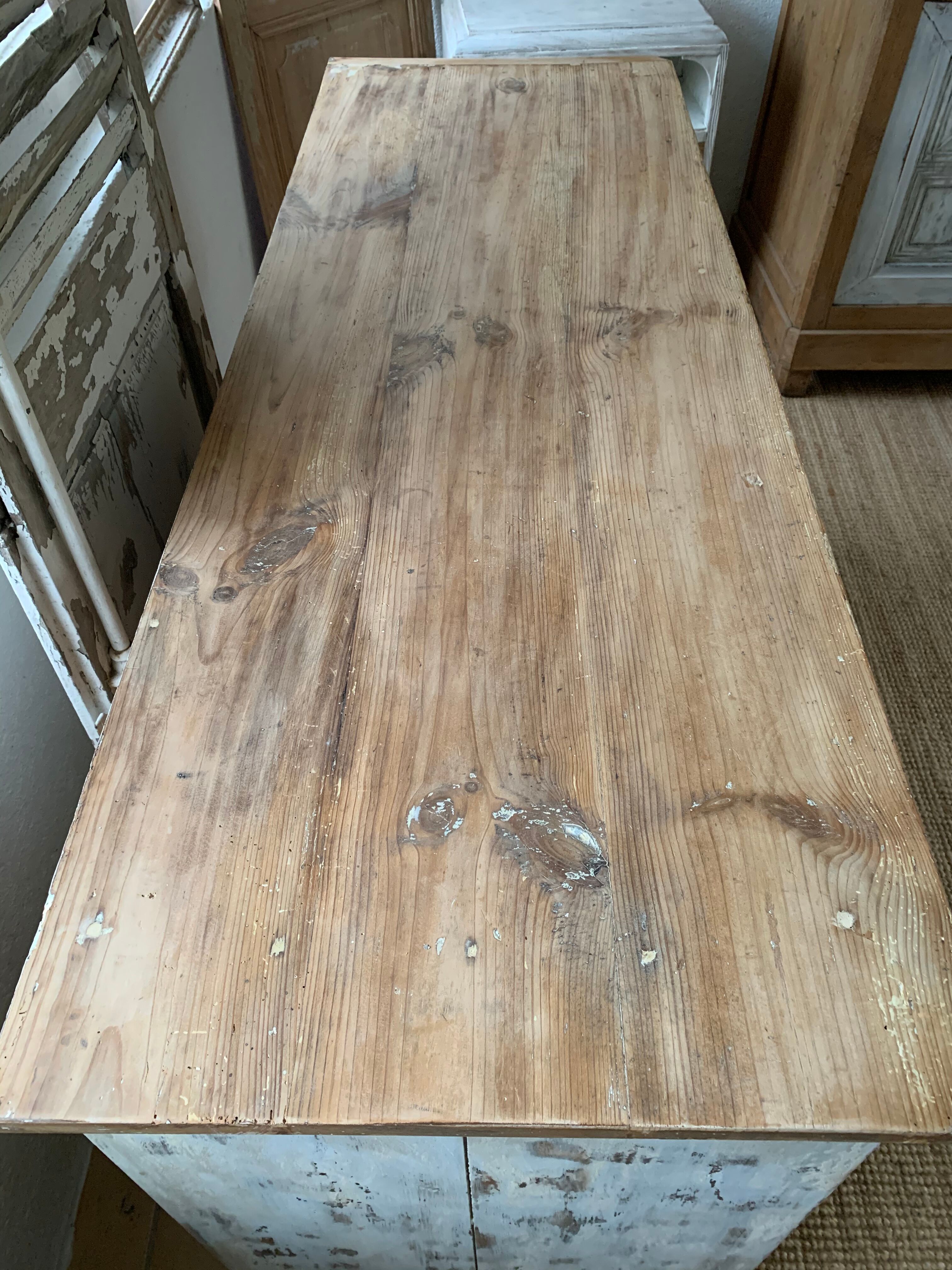 Antique patinated furniture