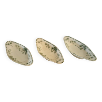 3 ironstone "Palmyre" Sarreguemines dishes