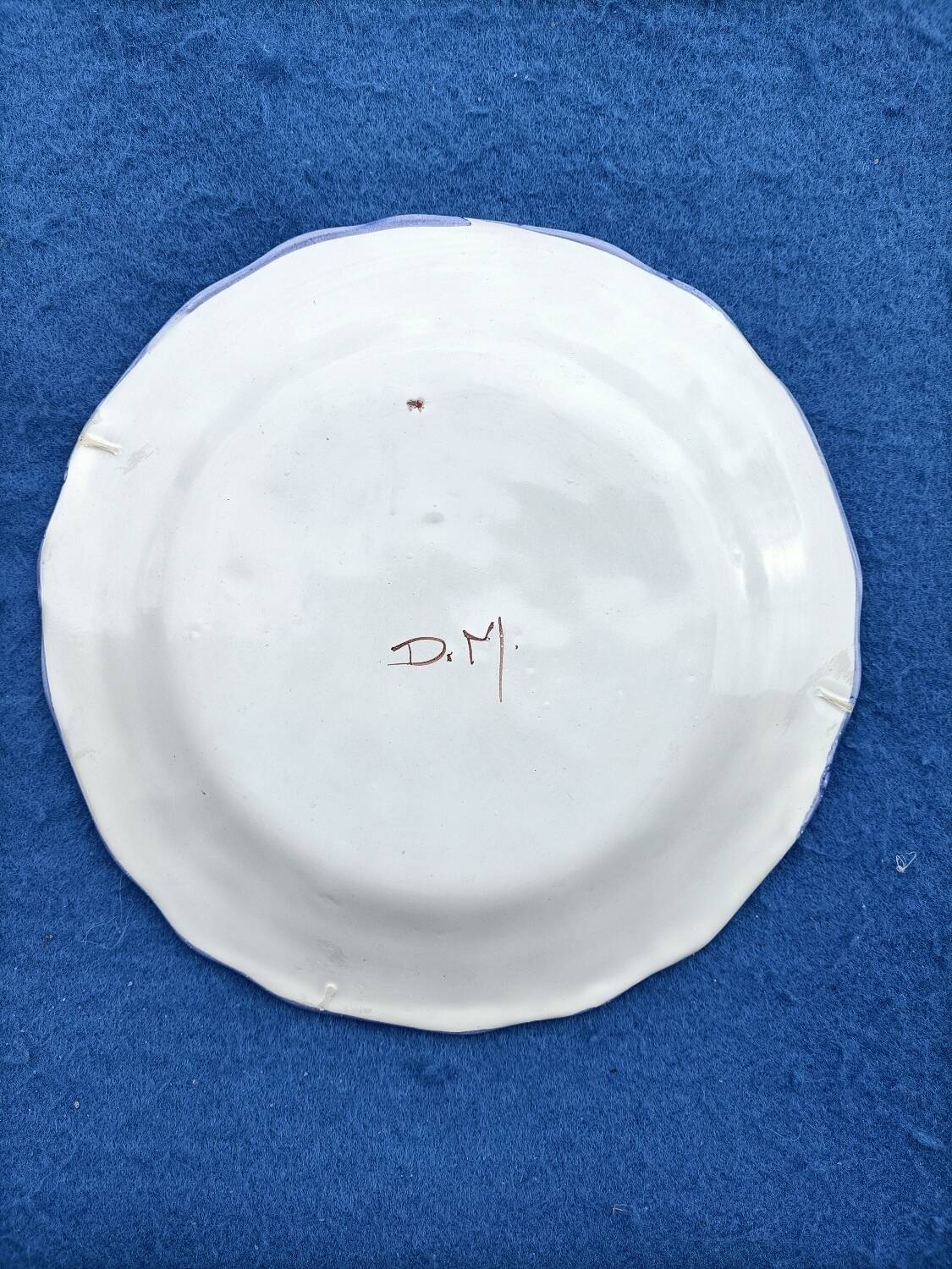 Moustiers Sainte Marie pottery plate 🌸