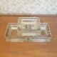 Square glass ashtray