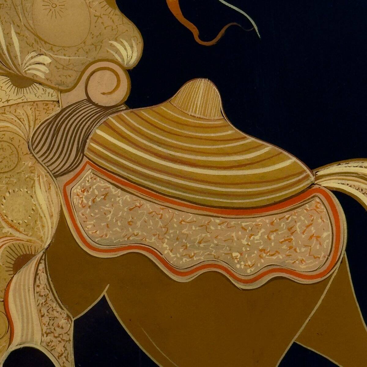 Vintage wooden art panel, Italy, 1963