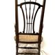 19th century Provencal nurse's chair wide seat