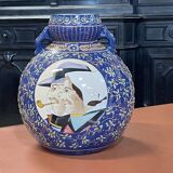 Vase in Quimper earthenware 1930s