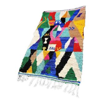 Tapis berbère Boujad abstrait contemporain 1m60 sur 1m05