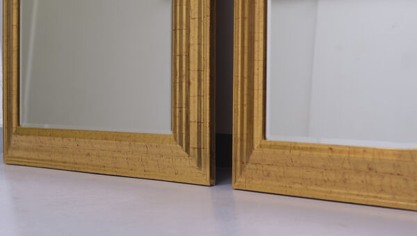 Miroir en or Deknudt des années 1970 Regency