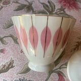 Vintage Digoin earthenware sugar bowl