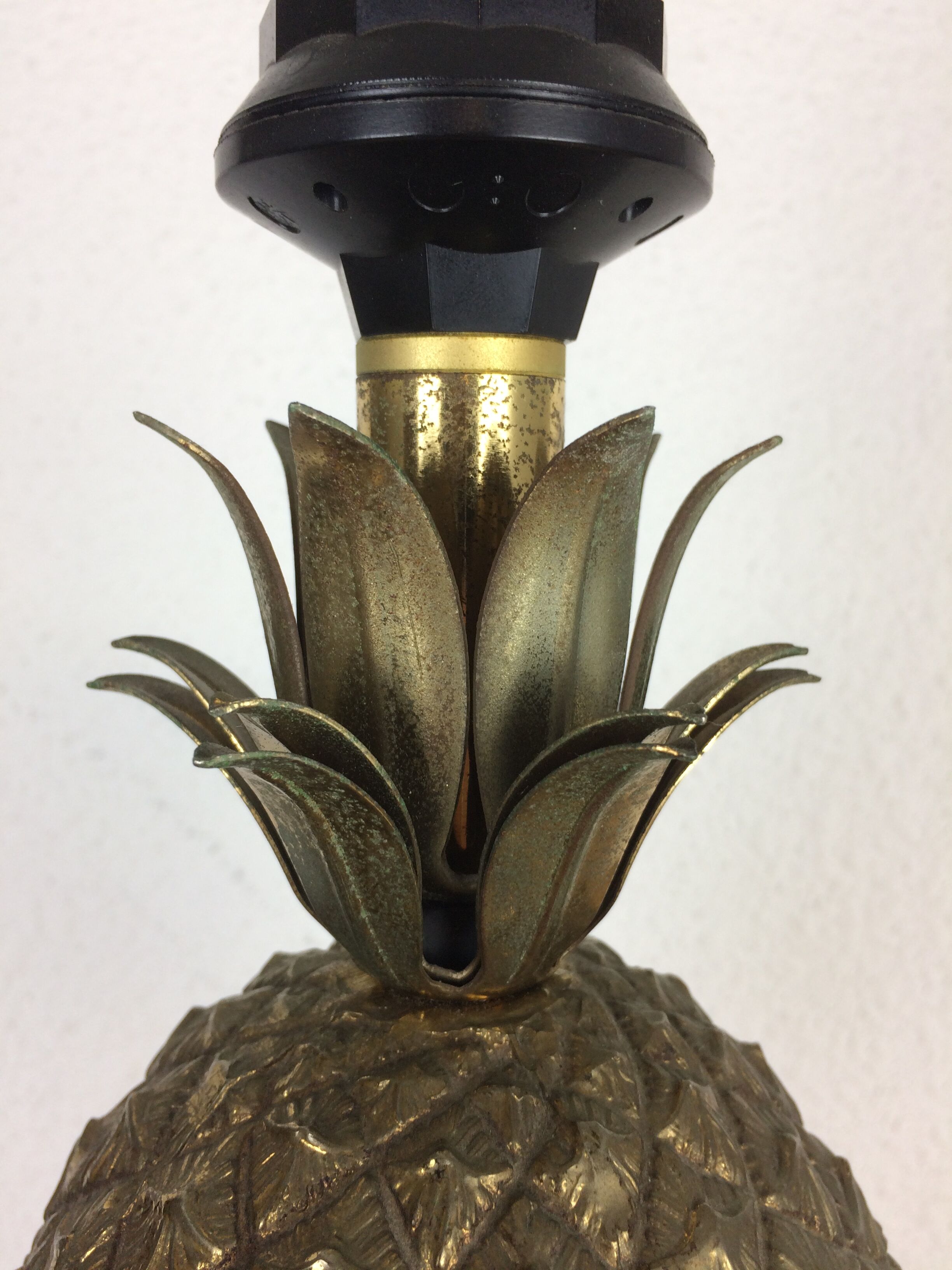 Golden pineapple lamp house Le Dauphin 70s