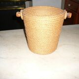Seau à glace en cordage des années 70