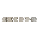 Set of cracked mini-vases