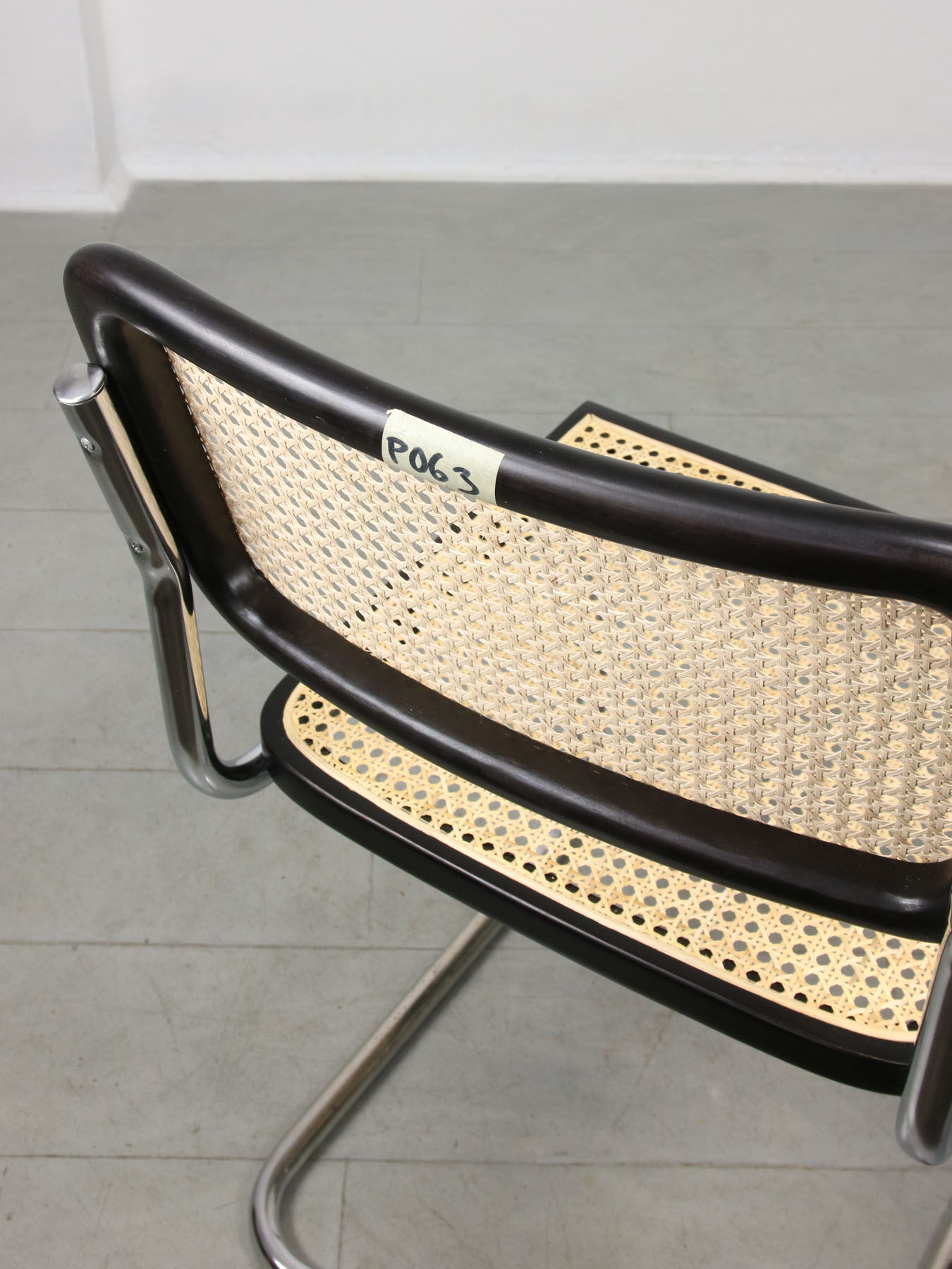 Vintage black B32 Cesca Chair by Marcel Breuer, 80s