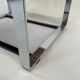 Table d'appoint vintage en palissandre verre chromé 1960 design