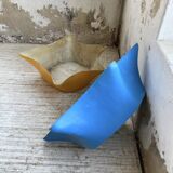 Set of 2 free-form fiberglass planters