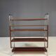 Chromed Bauhaus shelf in bent steel and sheet metal, Europe 1930s