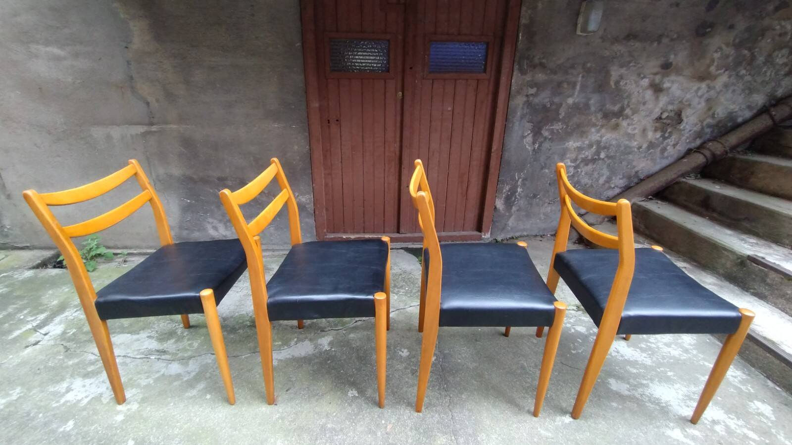 Set of 4 Scandinavian chairs from the 60s